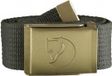 Fjällräven Fjallraven Canvas Brass Belt 4 cm Kledingriem - Mountain Grey