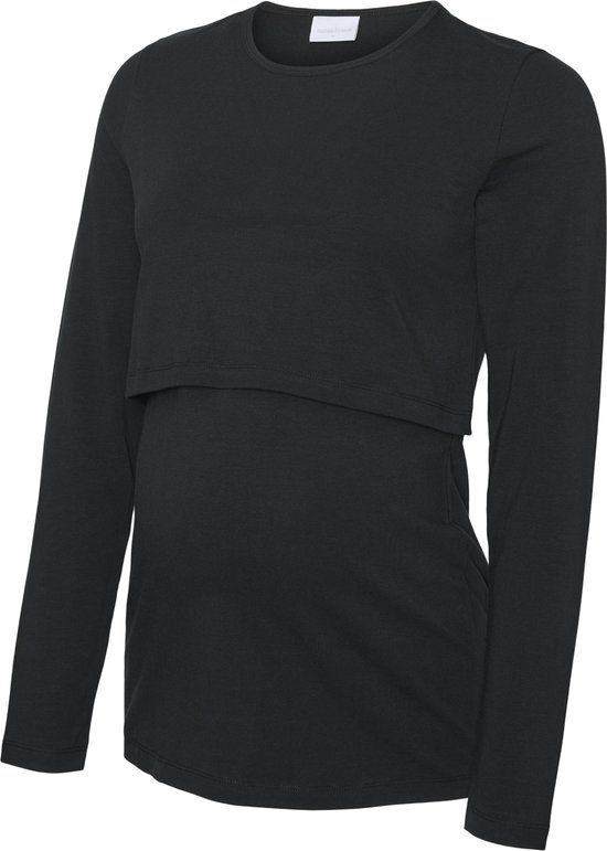 MAMALICIOUS MLKERRIE JUNE LS JRS TOP 2F NOOS Dames Blouse Maat L Zwart