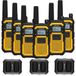 Talkie-walkie robuste - Ip67 - 2000 mAh - Jaune - 6 pièces