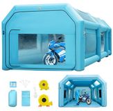 Latios Cabine de pulvérisation gonflable - Cabine de peinture - 6 x 3 x 2,5 m - Bleu