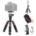 NEEWER Mini Desk Camera Statief met Mobiele Telefoon Houder Compatibel met iPhone voor Video Opname Filmen, 20"/50cm Kleine Draagbare DSLR Camcorder Webcam Stand, 360° Ball Head 1/4" QR Plaat