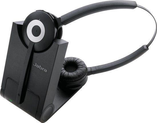 Jabra PRO 930 Duo MS Headset - Draadloos - Zwart