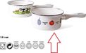 Gerimport Steelpan - Ø16 cm - geglazuurd - alle warmtebronnen - model Vegetable