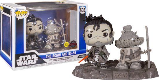 Funko Pop! Star Wars: Visions - The Ronin and B5-56 Glow in the Dark Exclusive Figure