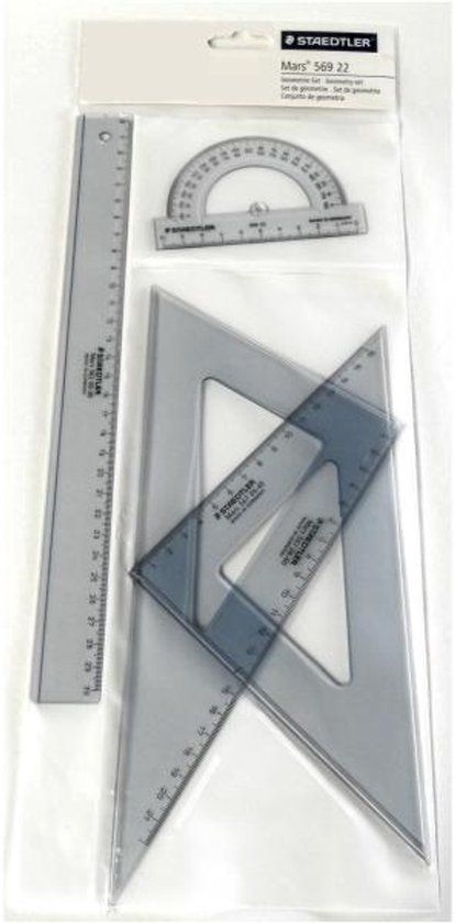 STAEDTLER Mars 569 Geometrieset – 4-delig, polyzak