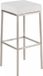 And OutdoorMatch Tabouret de bar Colten - Sans dossier - Set de 1 - Ergonomique - Tabourets de bar pour cuisine ou cantine - Carré - Blanc - Hauteur d'assise 85cm