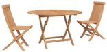 Syfax Naturel Massief Teakhout Tuin Bistro Set 3 st