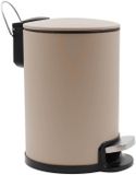 douceur METALINE Badkamerafvalemmer met stille sluiting, 3 l, beige