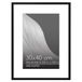 Americanflat 30x40 Fotolijst met Gepolijst Kunststofglas – 20x30 Lijst met Passe-Partout of 30x40 Lijst Zonder Passe-Partout – Streamline Collectie – Dunne Fotolijst voor Wandweergave – Zwart