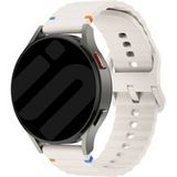 Strap-it Huawei Watch GT 2 42mm wave siliconen bandje (sterrenlicht)