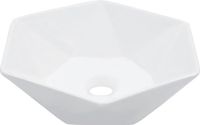 vidaXL - Wastafel - 41x36,5x12 cm - keramiek - wit