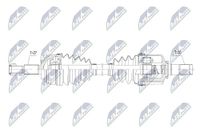 NTY Antriebswelle NPW-RE-091 Vorderachse links | Compatibel met: RENAULT GRAND SCÉNIC III, MEGANE CC, MEGANE III Coupe, MEGANE III Grandtour, MEGANE III Schrägheck