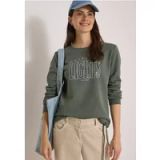 cecil Sweatshirt met opdruk en trekkoord