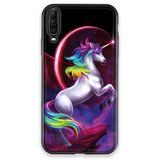 Beschermhoes Wiko Beschermhoes voor Wiko View 4 Lite, motief: eenhoorn in regenboogkleuren