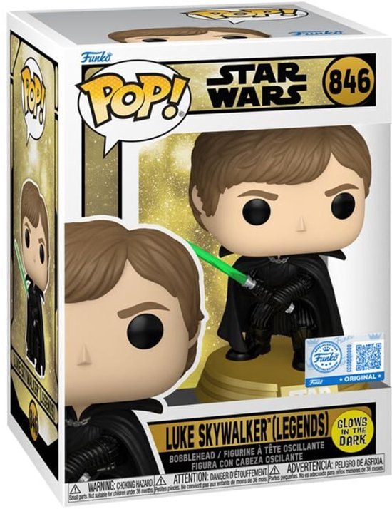 Funko Star Wars: Legends - Luke Skywalker (Glow-in-the-dark) vinylfiguur 846