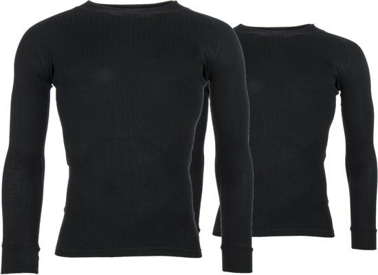 Avento Thermo 2-pack Sportshirt performance - Maat L - Mannen - zwart