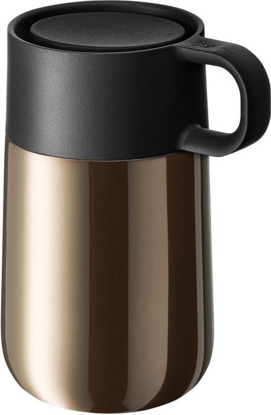 WMF Impulse reisdrinkbeker 300 ml Zwart, Bruin Roestvrijstaal