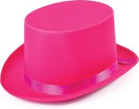 Bristol Novelty Ltd Bristol Novelty Unisex Satin Top Hat (Pink)