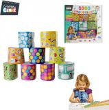 Créateur de génie Mini Stickers - Voor Kinderen - 1000 Mini Stickers - Kado Tip - Papier - Multi color