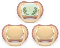 Philips AVENT Ultra Air Pacifier SCF087/23, 0-6 Months, 3 Pieces, Orange