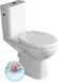 Sapho Etiuda - Duoblok toilet voor gehandicapten CLEAN ON, Rimless, afval achteraan, wit K11-0221