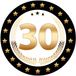 Bellatio Decorations Bierviltjes 30 - 25 stuks - zwart/goud - luxe - verjaardag/jubilea