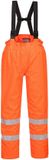 Portwest Bizflame Gevoerde Regenbroek Hi-Vis Antistatisch FR S781 - Oranje - M