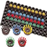 IVOL Inzetborstel Ringmat Rood - 10 Stuks