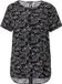 QS s.Oliver QS Blouse Zwart Gebloemd Korte Mouw Viscose 34