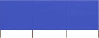vidaXL Windscherm 3-panelen 400x120 cm stof azuurblauw