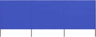 vidaXL Windscherm 3-panelen 400x120 cm stof azuurblauw