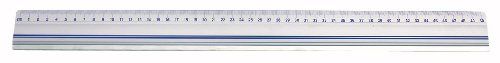 Wedo 525450 snijliniaal (van aluminium, met stalen rand en antislip rubberen inleg, 50 cm)