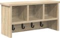 vidaXL Wandkapstok met plank, Sonoma eiken, 50 x 16 x 26 cm