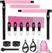 Gar Fitness Bar 180 lb Bande de résistance renforcée - Set de bandes de résistance professionnelles - Rose