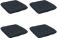 vidaXL - Zitkussens - VIANEN - 4 stuks - 100% Polyester - Donkerblauw