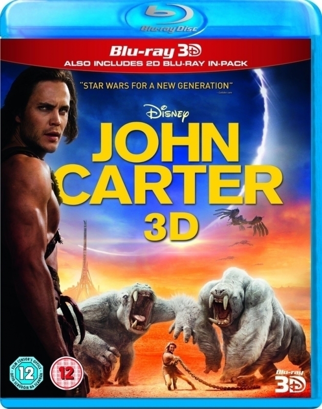 Disney John Carter 3D 3D & 2D Blu-ray blu-ray (3D)