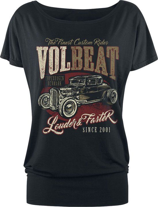 Volbeat Louder And Faster Dames T-shirt - zwart - 3XL