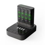 GP Battery P461 Dockingstation Rundzellen-Ladegerät NiMH Micro AAA Mignon AA