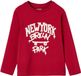 Vertbaudet Jongensshirt met lange mouwen Rood Katoen Printopdruk Ronde hals Regular Fit Casual
