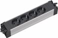 Bachmann stekkerdoos met Wieland GST18® installatiestekker en 4 contacten / zwart/zilver