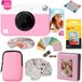 KODAK Printomatic Direct printen camera + Zachte hoes + Zink 2x3" Fotopapier 20pk + Album + Stickersets + Stickerlijsten + Markers - Roze