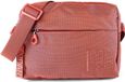 MANDARINA DUCK schoudertas MD20 Medium Zip Crossover Pecan Nut lichtrood