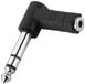 Monacor NTA-35A tussenstuk voor kabels 6.3 mm 3.5 mm Zwart