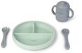 Saro Food & Fun Ensemble de vaisselle Argent