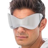 Chaks - Alienbril zilver, space-design, spiegelglazen
