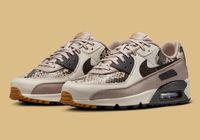 Nike Air Max 90 Snakeskin Dames Sneakers Bruin/Beige Leer Maat 38.5