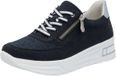 Rieker Alabama Lage Leren Sneakers Blauw