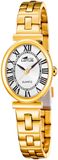 Lotus 19018/5 Polshorloge Dames Goudkleurig Staal Analoog Quartz