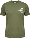 Hummel T-shirt Hummel Pulse Heren Groen Katoen M