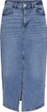 Vila VIJAF HW MIDI DENIM SKIRT-NOOS - Medium Blue Denim/WASH MBD-011 - W44